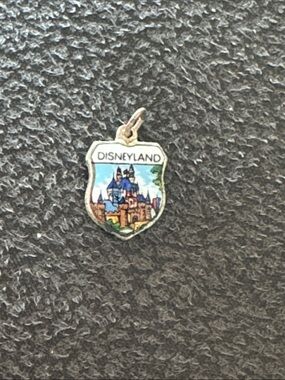 Vintage Disneyland Enamel Shield Charm Disney Productions Germany Castle NWOT
